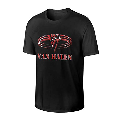 V-an H-Al-En Logo 2021 Men's Fashion Tee Shirt Medium Black