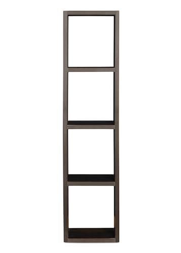 Image of SBF Furniture Tree Bookshelf Floor Standing Bookcase Free Standing Multipurpose Storage Rack for Books Magazines Organizer Showcase DIY (NEW MINI GHODO - Brown, NEW MINI GHODO)