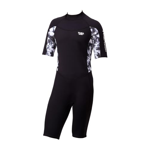 TUSA Sport Mens 2mm Shorty Wetsuit, Black, Small