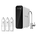 Waterdrop TSU 0.01?m Ultra-Filtration Under Sink Water Filter System and Waterdrop Undersink Replacement Water Filter Compo Pack, 2PP+CT