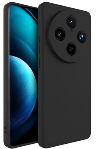 Image of for [ Oppo F27 Pro Plus 5G ] Liquid Silicone Back Case Cover Flexible |Inner Lining| with Camera Protection Back Cover for [ Oppo F27 Pro Plus 5G ] - Black