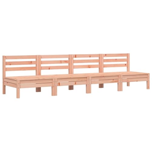 Canapés de jardin modulaires en bois de Douglas | Lot de 4