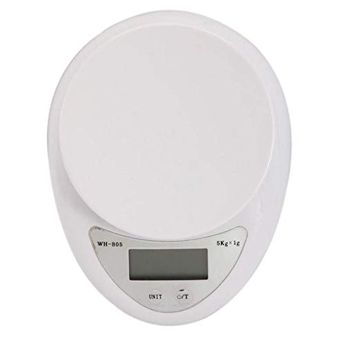 Electronic Multifunctional Weighing Scale,5kg/1g Digital Scale LCD Scales Kitchen Balance Weight Diet Food Tools Accurate Measurement (One Color)