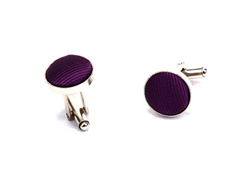 Image of GUSLESON 3.15 inch(8cm) Solid Color Necktie and Pocket Square Cufflinks Sets For Men + Gift Box