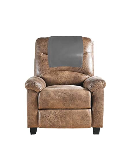Ganloz Leather Recliner Chair Headrest Cover - Sofa, Love Seat, Furniture Protector, Slipcover Theater Seat Cover/Slip Cover for Home & Office, 14x30