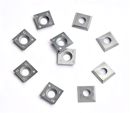 Inserts carrés en carbure 15mm pour tête de rabot hélicoïdale et tournage du bois x10