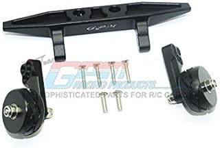 GPM For Traxxas Rustler 4X4 VXL (67076-4) Upgrade Parts Aluminum Rear Adjustable Wheelie - 1 Set Black