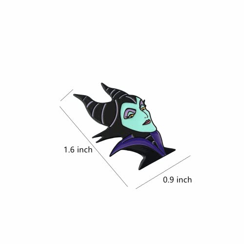 Villain Maleficent Pin, Metal Anime Cartoon Pins for Women and Men2