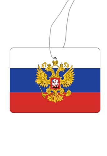 2 X bandiera russa albero profumato auto russa, distributore di profumo auto tuning, auto air freshener, ciondolo profumato auto