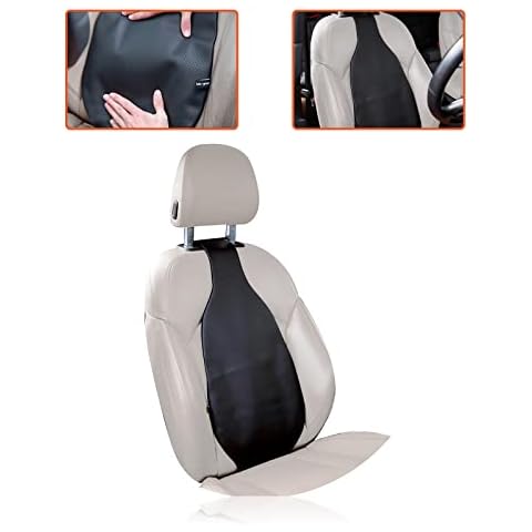 Trobo Lumbar Support Pillow for Car, Orthopedic Customized Posture Support Cushion for Driving Seat, Lower Back Pain Relief, Ergonomic Air Motion Backrest for Office Chair, Travel Comfort Accessories Cover