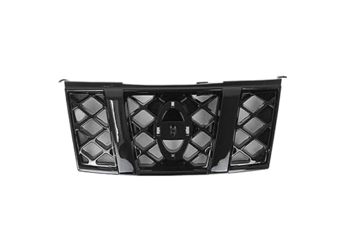 MUBUKVKGPA 用 X-trail Xtrail T31 2009-2011 2012-2016 マットブラック フロントバンパー メッシュグリル 1個 レーシング カースタイリング 車のフロントグリル ラジエーター(2009-2011)