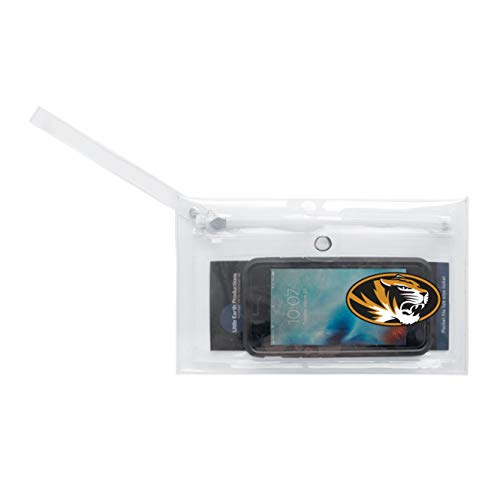 Image of Littlearth - LIWXY NCAA Missouri Tigers Unisex Ncaancaa Ticket Wristlet, Clear, 9 inch by 5.25 inch