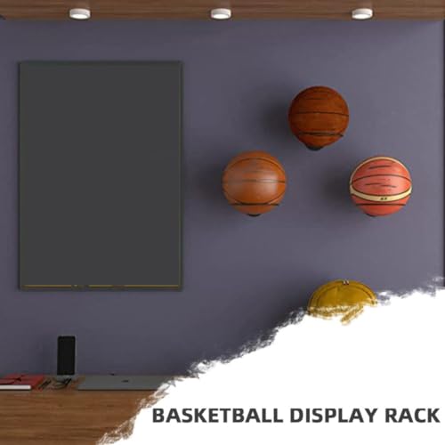 Support mural en fer noir pour ballons de collection et exposition - 6