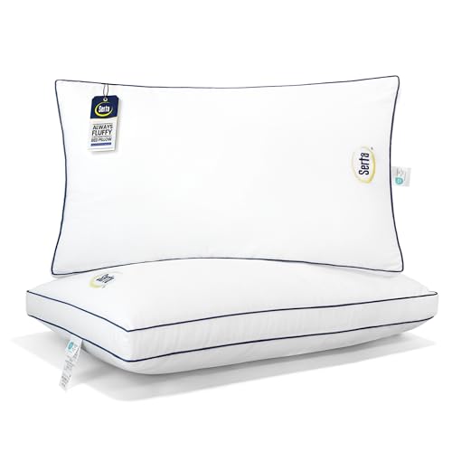 Serta Hotel Collection Bed Pillows King Size Set of 2, 400