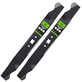 2 PCS 942-0741A Lawn Mower Mulching Blades - Fit for Troy Bilt TB130 Cub Cadet CC999ES Craftsman 247 Series Push Mower 21' Deck - Replaces 942-0741, 742-04100, 742-0741, 742-0741A, CMXGZAM100067
