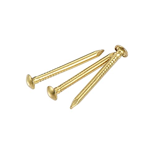 uxcell Clavos Pequeños de Latón 1.2mmx15mm para Accesorios de Cajas de Madera 120 piezas miniatura 5