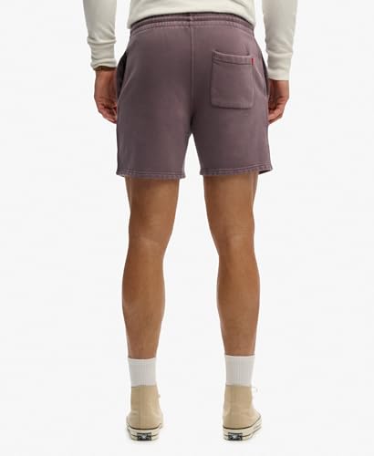 Superdry Micro Logo Short Pantalones, Shale Dark Grey, L Unisex Adulto