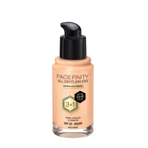 Image of Max Factor Facefinity All Day Flawless 3-in-1 Foundation - N42 Ivory, 30ml