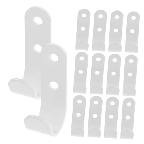 Hoement Heavy Duty Trailer Tarp Tie Down Clips Set with White Weatherproof Hooks for Rv Awning Support Truck Camping Canopy Outdoor Tarp Fasteners Trailer Tarpaulin Hangers