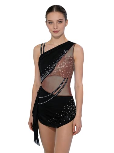 Robe danse lyrique de ballet plissée au revêtement irrégulier