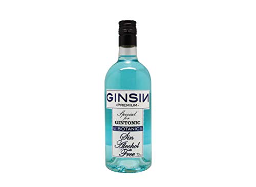 GINSIN 12 Botanics Gin Alcohol-Free 0.0% Non-Alcoholic Spirit, Mocktail Mixer, From Spain 700ml