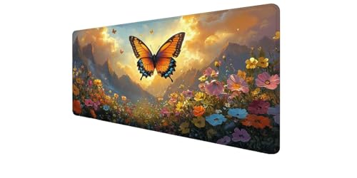 Alfombrilla escritorio con bordes cosidos y base antideslizante para PC