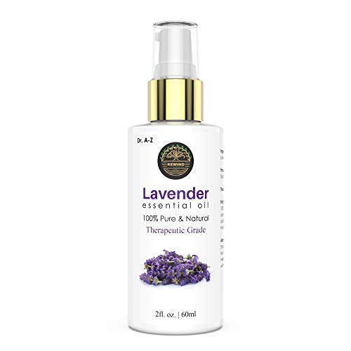 Lavender Essential Oil 2oz - 100% Undiluted Pure USDA Organic Therapeutic Grade- Promote Peaceful Sleep, Relaxation, Tension Relief- For Diffuser & Topical Use, Spray Pump, No mess