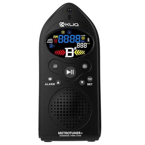 KLIQ MetroTune+ 3-in-1 USB Metronome-Tuner-Clock (Black)