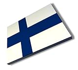 MERCHANDMANIA PANEL FOTOGRÁFICO DECORATIVO bandera finlandia pais gobierno finlandés cuadro acabado brillante elegante pared