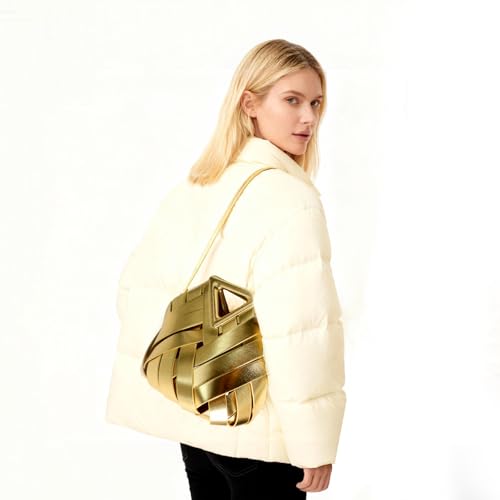 Bolso tipo cubo tejido vegano para mujer miniatura 2