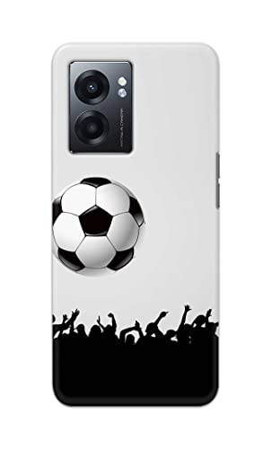 Image of Printed Hard Back Cover Case for Realme Narzo 50 5G Back Cover (Football Icon) -702