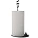 Price comparison product image Paper Towel Stand - Metal Kitchen Paper Towel Holder - Cat vs. Crow - Black