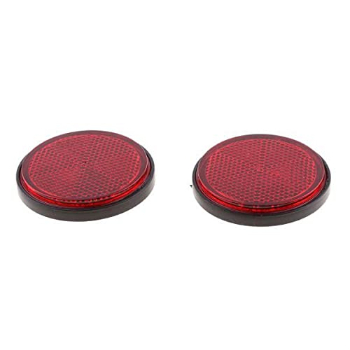The Style Sutra 4x2 Pieces Round Reflectors Universal for Motorcycle ATV Dirt Bike Red|Motors | Parts & Accessories | Motorcycle Parts |2 Pieces Round Reflectors(4 Pack)-image-39