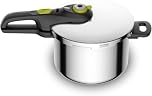 Tefal Secure 5 Neo - Olla a presión de 6L, Ahorro energético hasta 50%, cocción a presión, 2 programas, sistema seguridad 5 puntos, apto todas cocinas, apto lavavajillas