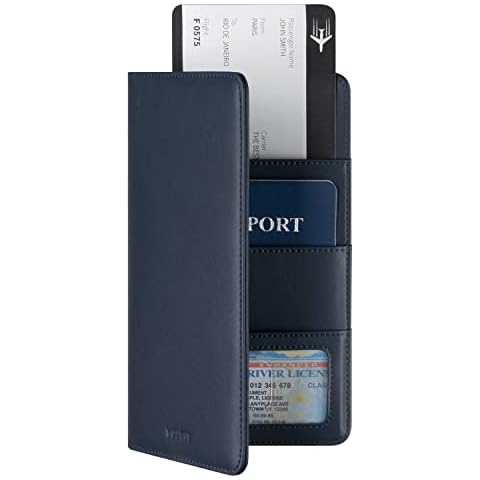 VULKIT RFID Blocking Leather Passport Holder Cover