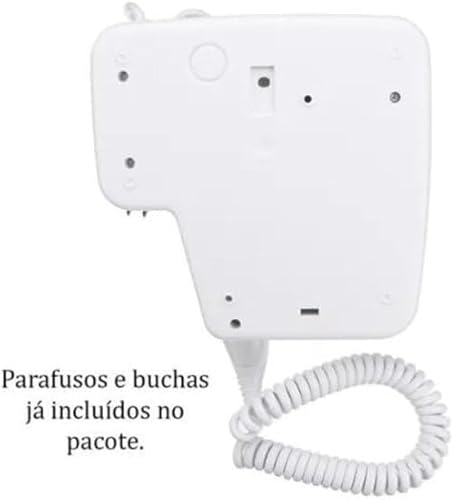 Secador de Cabelo com Suporte de Parede 110v Potente 1500w para Banheiro Hotel Casa Suíte Pousada Ca