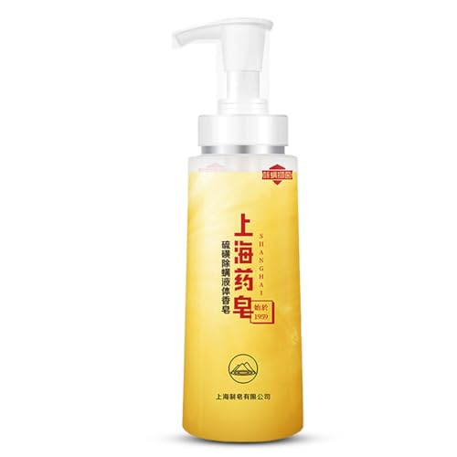 Bee & Flower Sulfur Soap Liquid Shampoo & Body Wash - Daily Head to Toe Skin Care Product for Men and Women - 16.8 Fl Oz - Pack of 1