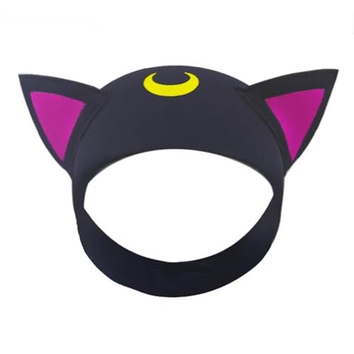 Diadema de neopreno de 1,5 mm flexible y ligera con divertidas orejas de gato para apnea