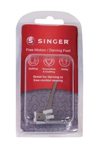 Image of SINGER Darning & Embroidery Foot - for Low Shank Sewing Machines | Ideal for Free Motion Quilting, Stitching, Repairs & Monogramming | Spring-Loaded for Smooth Operation