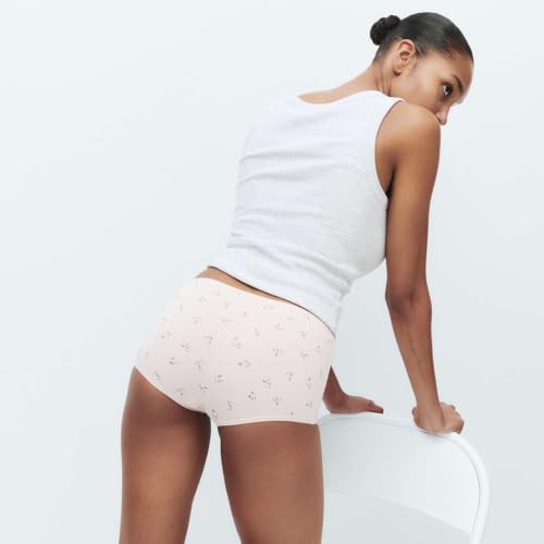 Image of Marks & Spencer Women Cotton Printed 5 Pack Briefs