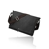 [Cota's home] 育てるバッグ ショルダー メンズ 国内ブランドファスナー A4 大容量 メッセンジャー 肩掛け 斜めがけ カバン 帆布 【使いやすくなって新登場】 (ブラック(ロゴなし))