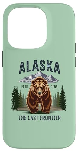 Alaska Retro Sunset Mountain Scene Scenic Outdoor �X�}�z�P�[�X iPhone 14 Pro �p