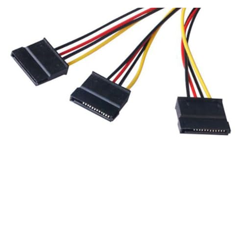 Cable adaptador SATA IDE 4Pin macho a 3 SATA hembra 20cm miniatura 3