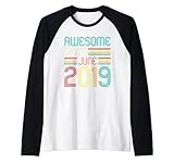 Photo Gallery awesome since june 2019 3 years old 3rd birthday vintage maglia con maniche raglan Photo Gallery awesome since june 2019 3 years old 3rd birthday vintage maglia con maniche raglan