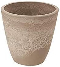 Richell Botany Plain Pot, Design Planter, Type 15, Beige