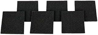 DAZZLEEX 8 filtros de repuesto de carbón activado extragruesos para cubos de compostaje de cocina, color negro (cuadrado)