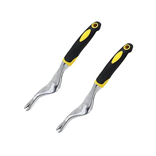 ValueHall Extractor De Malezas 2 Piezas Extractor de Malas Hierbas Hand Weeder de Jardín Desmalezadora Manual para Jardín al Aire Libre Césped Tierras V7H01