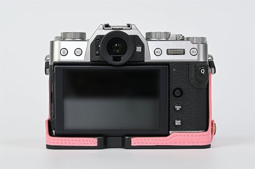Funda semirígida para cámara Fujifilm X-T30 III/II de cuero sintético rosa miniatura 2