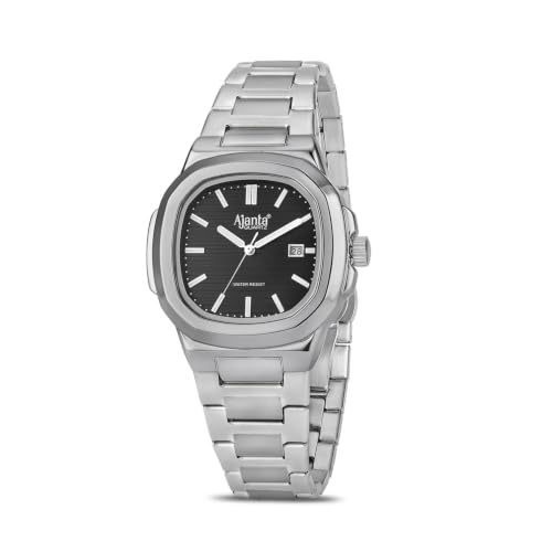 Image of Ajanta Quartz Astera Dial Stainless Steel Date Display Watch for Men
