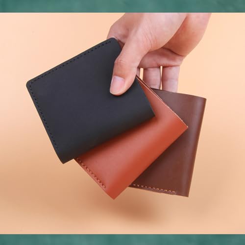 ANATTASOUL DIY Wallet Kits for Men Trendy Credit Card Wallet Kit Set DIY Men's Classic Craft Tools Billfold Kit Handmade Wallet Gifts for Dad Friends Boyfriends Uncles Family4